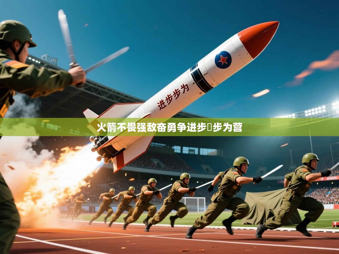 火箭不畏强敌奋勇争进步歩步为营